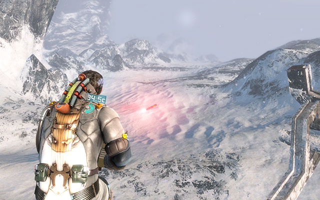 This time you have to follow flares, but try to keep on the route and not explore too much, because you might freeze to death - Search for survivors | 8: Off the Grid - 8: Off the Grid - Dead Space 3 Game Guide