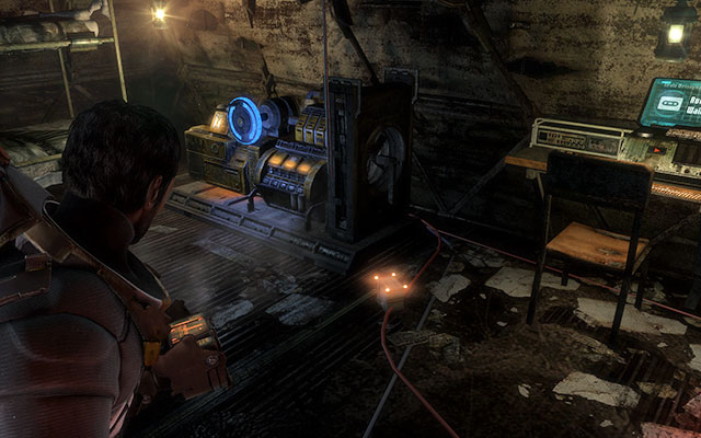 Inside the room youll find a generator - activate it to warm yourself up - Search for survivors | 8: Off the Grid - 8: Off the Grid - Dead Space 3 Game Guide