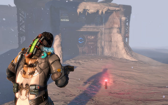 After collecting all useful items warming up, leave the room - Search for survivors | 8: Off the Grid - 8: Off the Grid - Dead Space 3 Game Guide