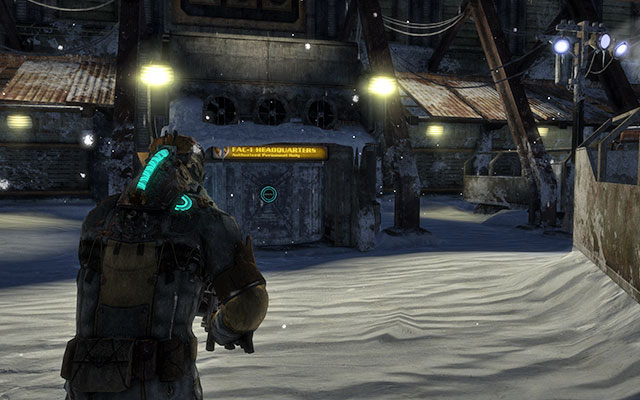 Leave the elevator and head to the left, towards the entrance to the main quarters - Find Ellie and her crew | 9: Onward - 9: Onward - Dead Space 3 Game Guide