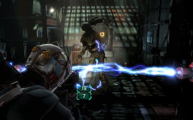 Climb down the ladder next to the room which can be opened with a torque bar - Disable Edwards traps | Side missions: Conning Tower - Side missions: Conning Tower - Dead Space 3 Game Guide