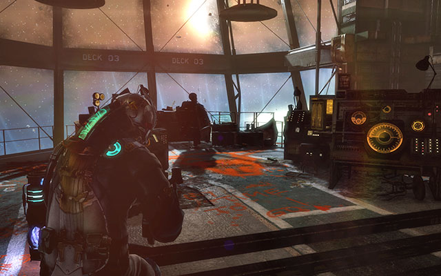 Now go to the third floor, where youll find Edwards - unfortunately he is dead - Locate Edwards - continues | Side missions: Conning Tower - Side missions: Conning Tower - Dead Space 3 Game Guide