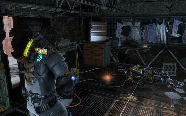 In the first room with a generator, on the table left from the entrance - Chapter 8 | Secrets - Secrets - Dead Space 3 Game Guide