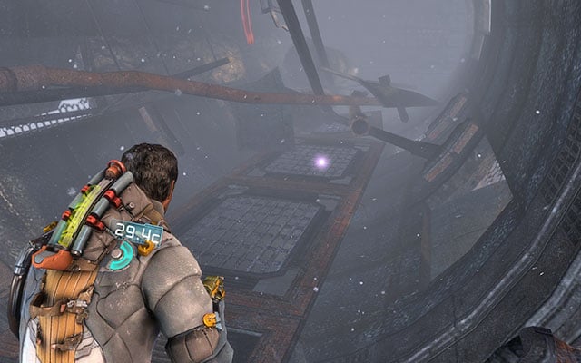 After exiting the cargo elevator and reaching the part looking like a huge pipe, turn right - the circuit is on the nearby catwalk - Chapter 8 | Secrets - Secrets - Dead Space 3 Game Guide