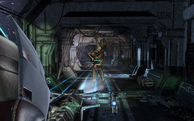 Once you are ready, open the large gate with Quarantined sign on it - Reach the command saucer | 3: The Lost Flotilla - 3: The Lost Flotilla - Dead Space 3 Game Guide