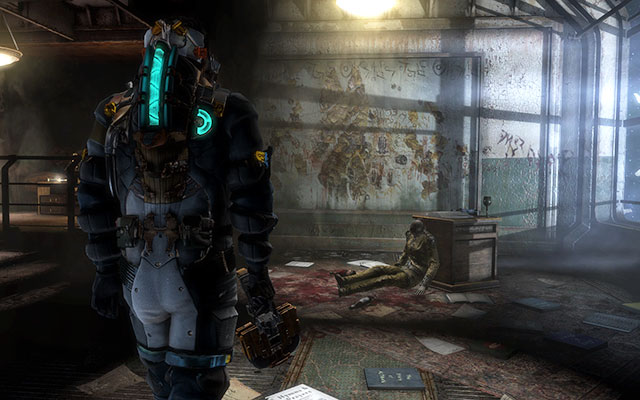 Take an elevator and ride it up - Decipher the message in the Admirals Quarters | 4: Historys Ember - 4: Historys Ember - Dead Space 3 Game Guide