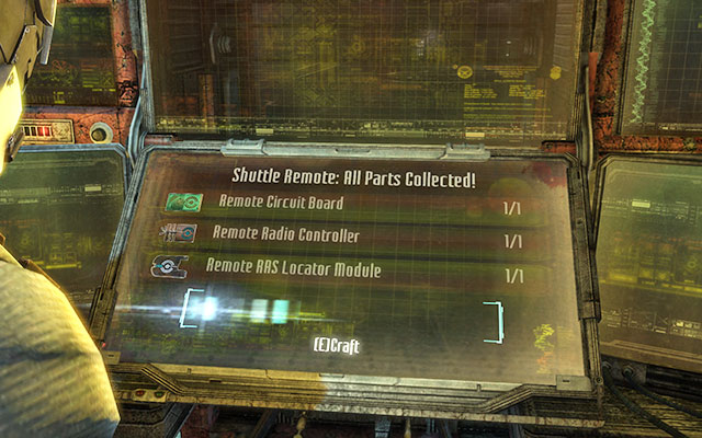 Return to the cargo elevator go ride it up - Craft a remote relay | 6: Repair to Ride - 6: Repair to Ride - Dead Space 3 Game Guide