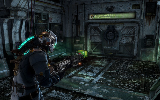 After exiting the theater room youll find yourself in a long corridor - Chapter 3 | Secrets - Secrets - Dead Space 3 Game Guide