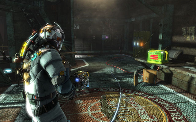 Inside the fuel pump control room, in the back, next to lockers - Chapter 6 | Secrets - Secrets - Dead Space 3 Game Guide