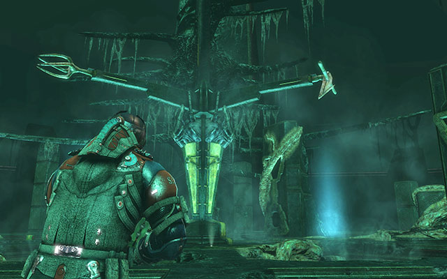 Once you ride the elevator up, youll see a huge machine - Align the Power Array | 18: Kill or Be Killed - 18: Kill or Be Killed - Dead Space 3 Game Guide