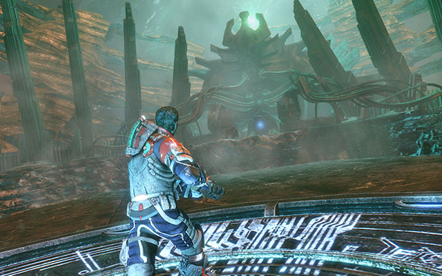 After a successful rescue, quickly run towards your partner and jump onto the recovered shard - a QTE activates, during which you have to press action button, not to fall - Reach the machine | 19: Endings - 19: Endings - Dead Space 3 Game Guide