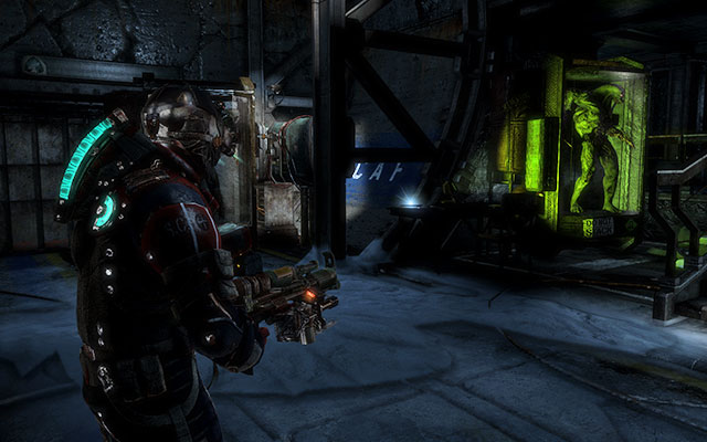 Do not worry of closed Necromorphs - they wont attack you - Investigate Artifact Storage | Side missions: Artifact Storage - Side missions: Artifact Storage - Dead Space 3 Game Guide