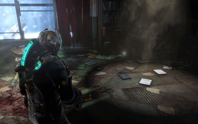 In admirals quarters, near the crate right from the entrance - Chapter 4 - p. 1 | Secrets - Secrets - Dead Space 3 Game Guide