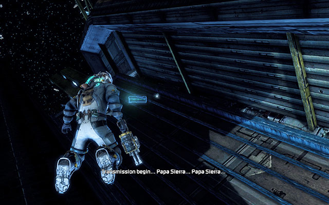 After leaving the ship and entering the space, fly straight ahead - you should see a recess with the artifact - Chapter 4 - p. 1 | Secrets - Secrets - Dead Space 3 Game Guide