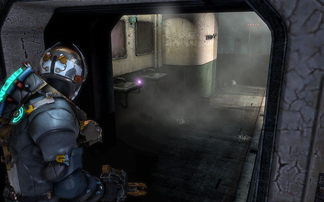 Inside the bathroom, this can be found on the right, next to the stairs - Chapter 4 - p. 1 | Secrets - Secrets - Dead Space 3 Game Guide