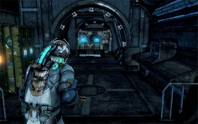 In the crate inside the storage located behind the huge ship part with digit 6 - Chapter 4 - p. 2 | Secrets - Secrets - Dead Space 3 Game Guide