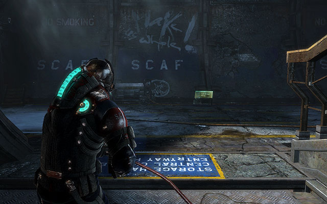 On the ground, in the larger port of the corridor with lockers - Chapter 11 - p. 2 | Secrets - Secrets - Dead Space 3 Game Guide