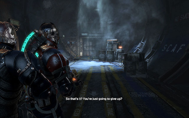 On crates, in a tunnel right before the corridor leading to the elevator - Chapter 11 - p. 2 | Secrets - Secrets - Dead Space 3 Game Guide
