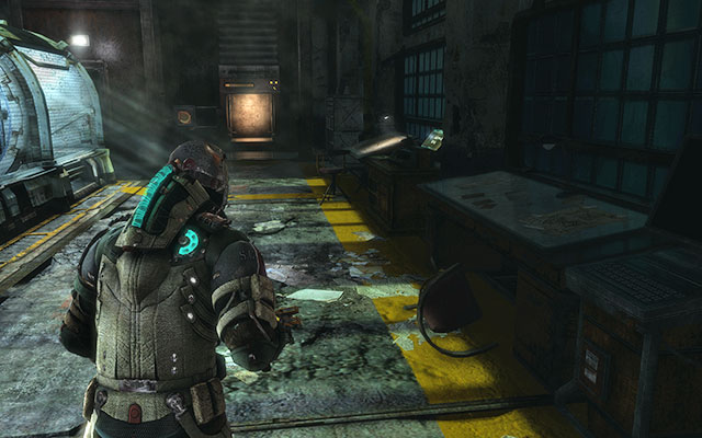 On the table near the cataloging system, in the room with the tube-like-puzzle [paleontology sector] - Chapter 14 - p. 1 | Secrets - Secrets - Dead Space 3 Game Guide