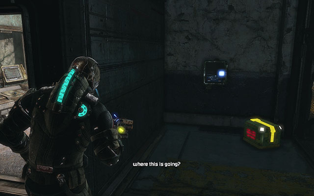 On the wall behind the control room, where you can dispose gas [paleontology sector] - Chapter 14 - p. 1 | Secrets - Secrets - Dead Space 3 Game Guide