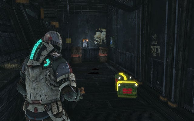 In the side corridor near the second, inactive piston - Chapter 14 - p. 1 | Secrets - Secrets - Dead Space 3 Game Guide