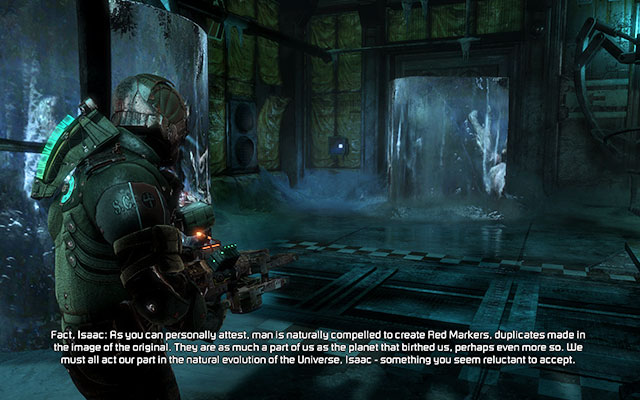 On the wall inside the room with frozen monsters [geology sector] - Chapter 14 - p. 1 | Secrets - Secrets - Dead Space 3 Game Guide