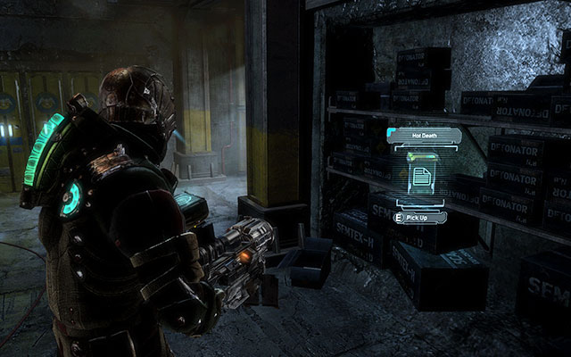 Inside the supply room opened with the torque bar [geology sector] - Chapter 14 - p. 1 | Secrets - Secrets - Dead Space 3 Game Guide