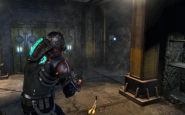 Inside storage which can be opened with torque bar - Chapter 14 - p. 2 | Secrets - Secrets - Dead Space 3 Game Guide