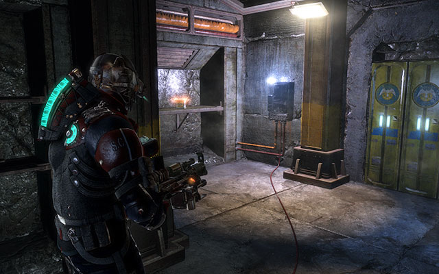 Inside storage which can be opened with torque bar - Chapter 14 - p. 2 | Secrets - Secrets - Dead Space 3 Game Guide