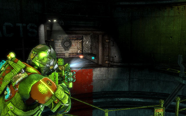 In the recess at the very bottom of the first silo - use kinesis or fly towards this element - Chapter 17 | Secrets - Secrets - Dead Space 3 Game Guide