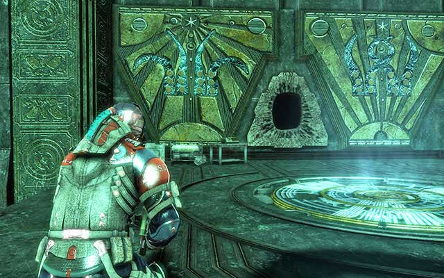On the table near the wall with strange symbols - Chapter 17 | Secrets - Secrets - Dead Space 3 Game Guide