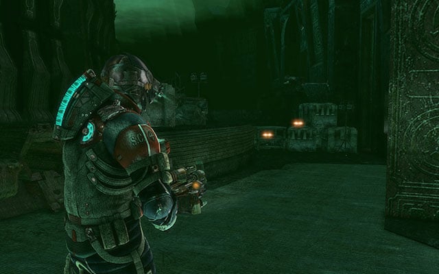 On crates, right from the three slots, at the beginning of the chapter - Chapter 18 | Secrets - Secrets - Dead Space 3 Game Guide