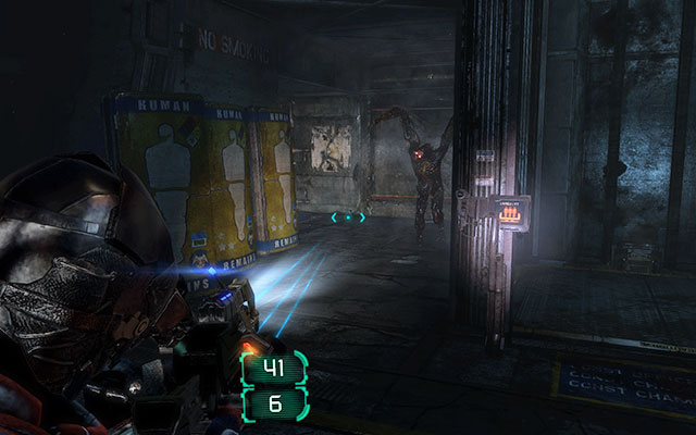 Cross the room with the workbench and empty all lockers here - Investigate the warehouses secrets | Co-op missions: Archeology - Co-op missions: Archeology - Dead Space 3 Game Guide