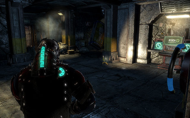 Now go to the next corridor, where youll find the elevator - Investigate the warehouses secrets | Co-op missions: Archeology - Co-op missions: Archeology - Dead Space 3 Game Guide