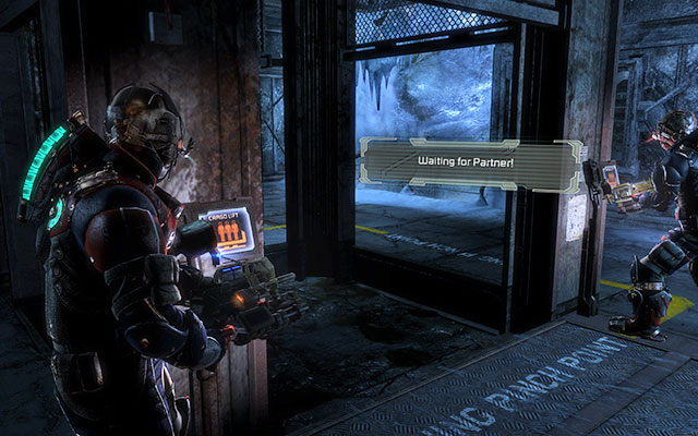 After replenishing your supplies, continue your walk - Investigate the warehouses secrets | Co-op missions: Archeology - Co-op missions: Archeology - Dead Space 3 Game Guide