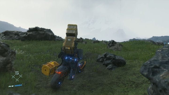 At some point you will have to dismount your vehicle, because the road will not be suitable for such type of traffic - Chapter 3 - Fragile | Death Stranding Walkthrough - Main story - Death Stranding Guide