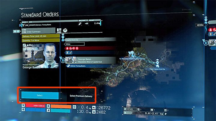 Premium deliveries are a special kind of standard orders - What is premium delivery in Death Stranding? - Exploration and cargo transportation - Death Stranding Guide