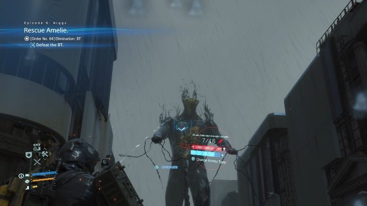 If you have a rocket launcher, aim for the giants chest - The giant | Death Stranding Boss - Bosses - Death Stranding Guide