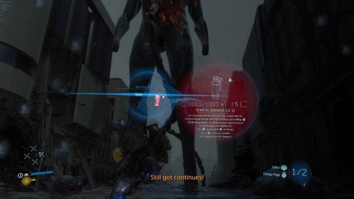 If you do not have a rocket launcher, try using Hematic Grenades - The giant | Death Stranding Boss - Bosses - Death Stranding Guide