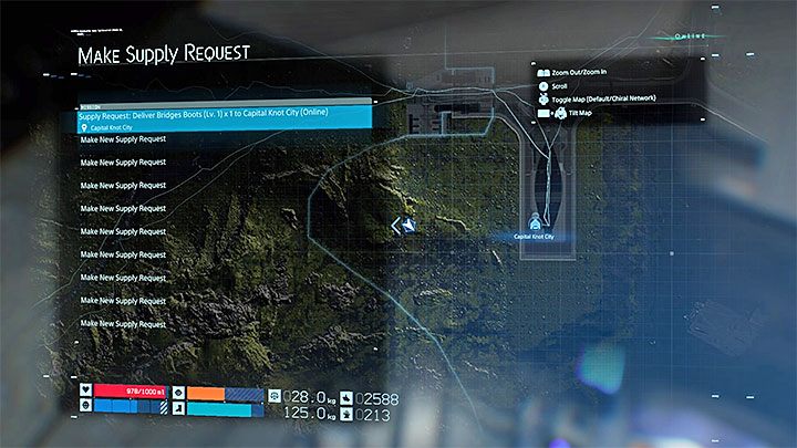 4) Sending help requests to other players - these requests may concern, for instance, completing a contract or obtaining an item you need at a given moment - What does multiplayer look like in Death Stranding? - Multiplayer and social elements - Death Stranding Guide