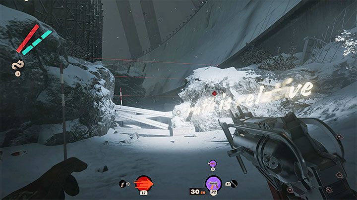 Egor conducts experiments behind the bunker, and when exploring the Complex in the evening, you will have to go longer to reach Egor's Camp - Deathloop: Lost in Transmission - walkthrough - Visionary Leads - Deathloop Guide