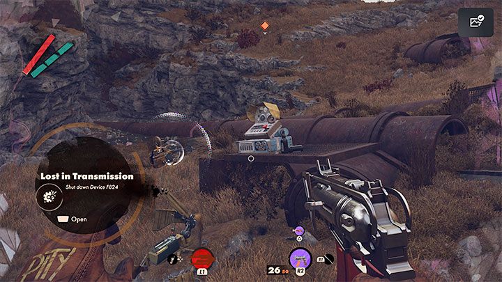 With the nullifier, get near the invisible machine - Deathloop: Lost in Transmission - walkthrough - Visionary Leads - Deathloop Guide