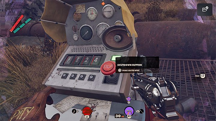 You can now approach the panel and proceed to solve the puzzle - Deathloop: Lost in Transmission - walkthrough - Visionary Leads - Deathloop Guide