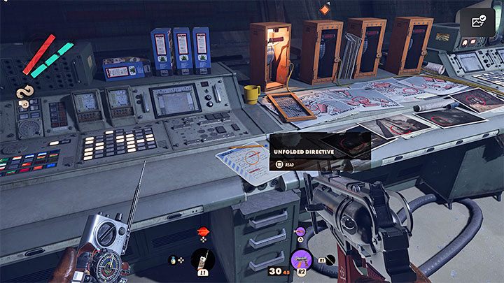 Examine the wide control panel - Deathloop: Radio Silence - walkthrough - Visionary Leads - Deathloop Guide