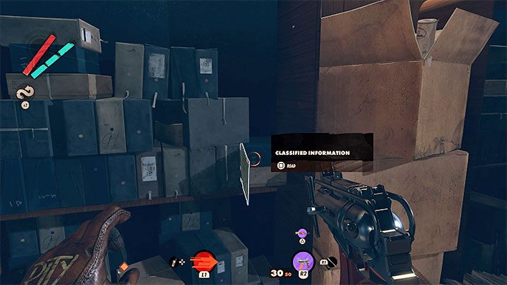 Come in to AEON Archival Office and examine it - Deathloop: Radio Silence - walkthrough - Visionary Leads - Deathloop Guide