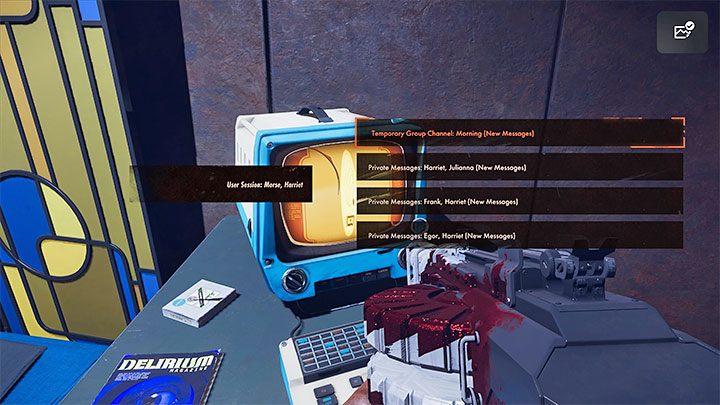 You can start this mission after completing Chaos Theory, that is, after dealing with Harriet Morse in hangars 2 in Karl's Bay district - Deathloop: Ballad of Ramblin Frank - walkthrough - Visionary Leads - Deathloop Guide