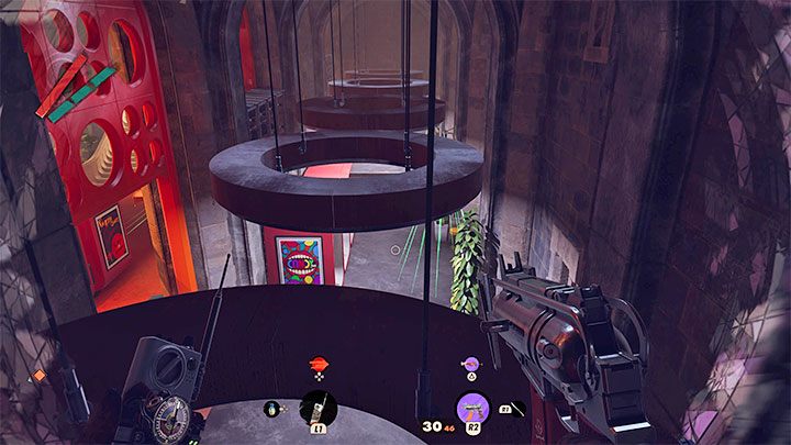 When exploring the locations available in the game, remember that you don't have to remain on the ground; you can look for climbing spots and reach the rooftops or high shelves - Deathloop: Exploring the world - Basics - Deathloop Guide