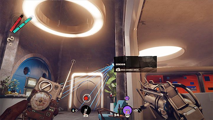 Hacking can also help you avoid open combat and alarms, especially since you will be able to access all features of the Hackamajig right at the beginning of the game, and you won't have to upgrade it further - Deathloop: Combat & Stealth - Basics - Deathloop Guide