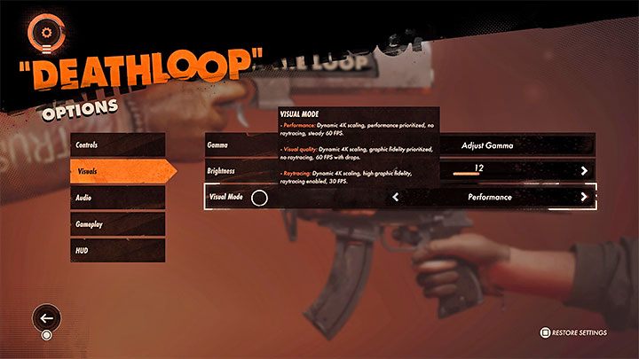 On the PS5, Deathloop offers three visual modes - Deathloop: System requirements - Appendix - Deathloop Guide