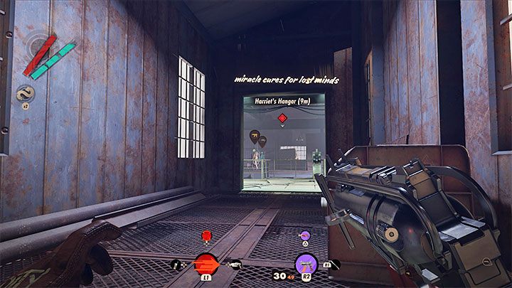 Regardless of the chosen path, reach the above-mentioned upper balconies - Deathloop: Chaos Theory - walkthrough - Visionary Leads - Deathloop Guide